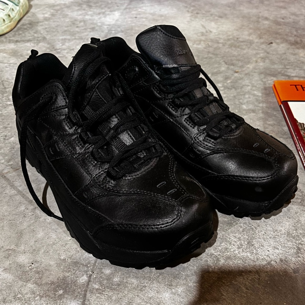 Red Wing Men’s Oxfords Black Leather Work Safety Steel Toe Lace Shoes Sz 10.5